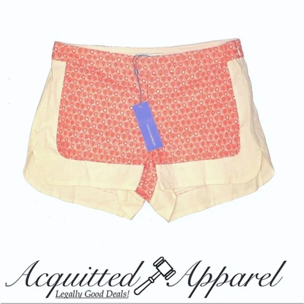 REBECCA MINKOFF NWT Twill Embroidered Shorts Pink